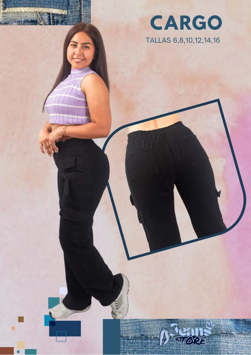 CARGO NEGRO MUJER